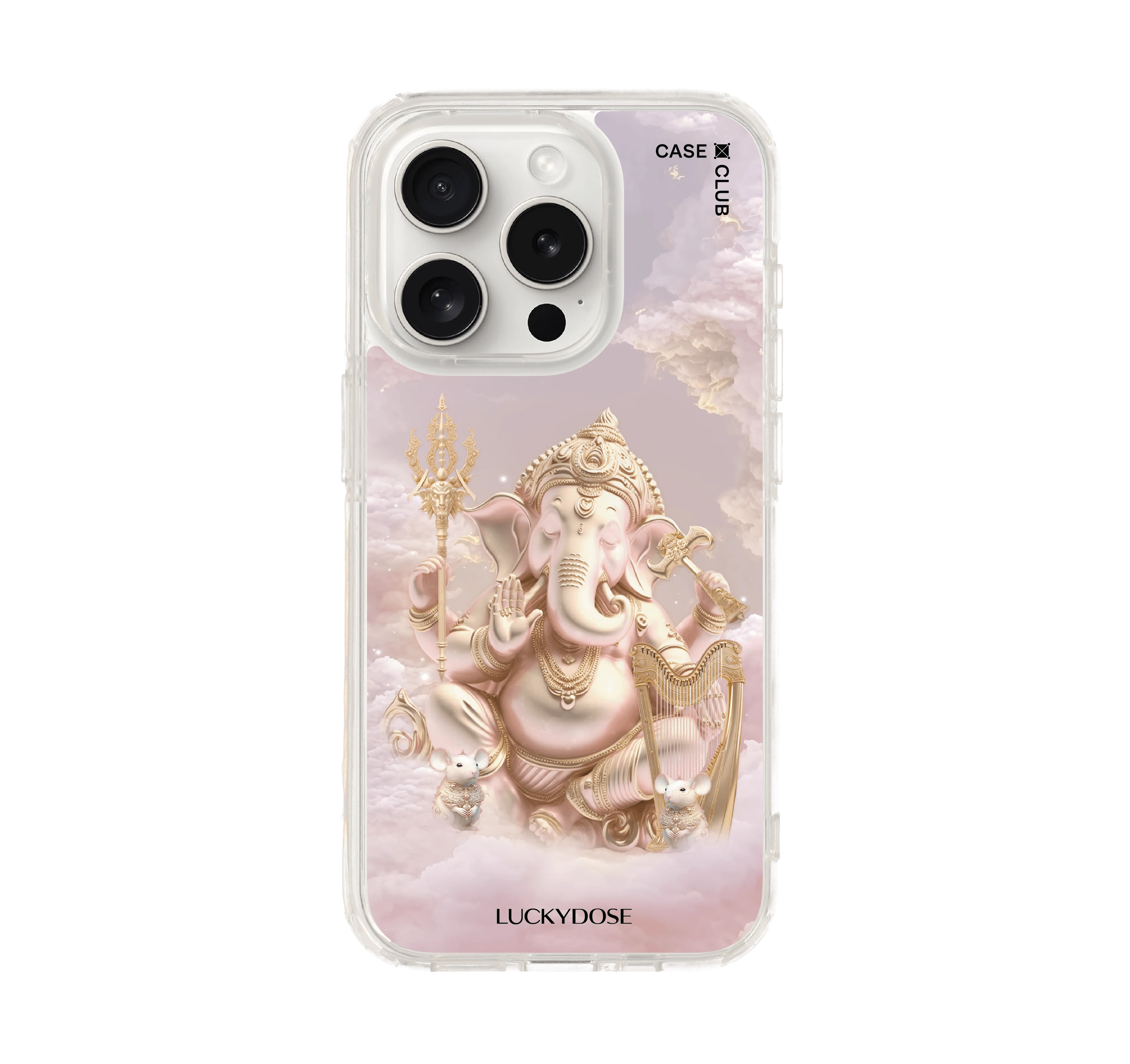 เคสใส iphone 15 pro luckydose พระพิฆเนศประทานทรัพย์